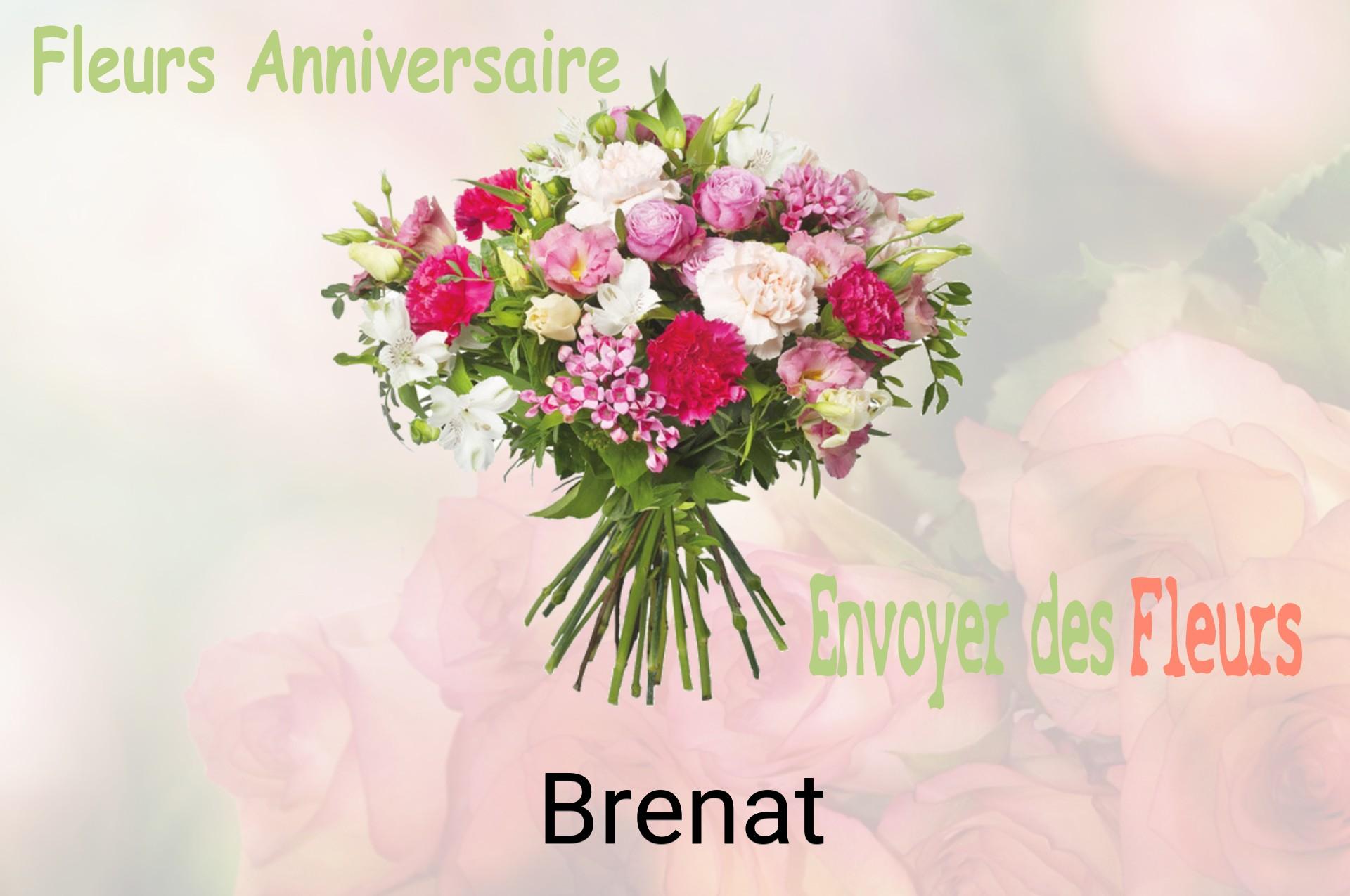 Bouquet de fleurs d’anniversaire livré à Brenat